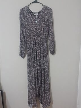 Hayden of LA Field of Wildflowers  Navy Rayon Maxi Dress. NWT. Size S